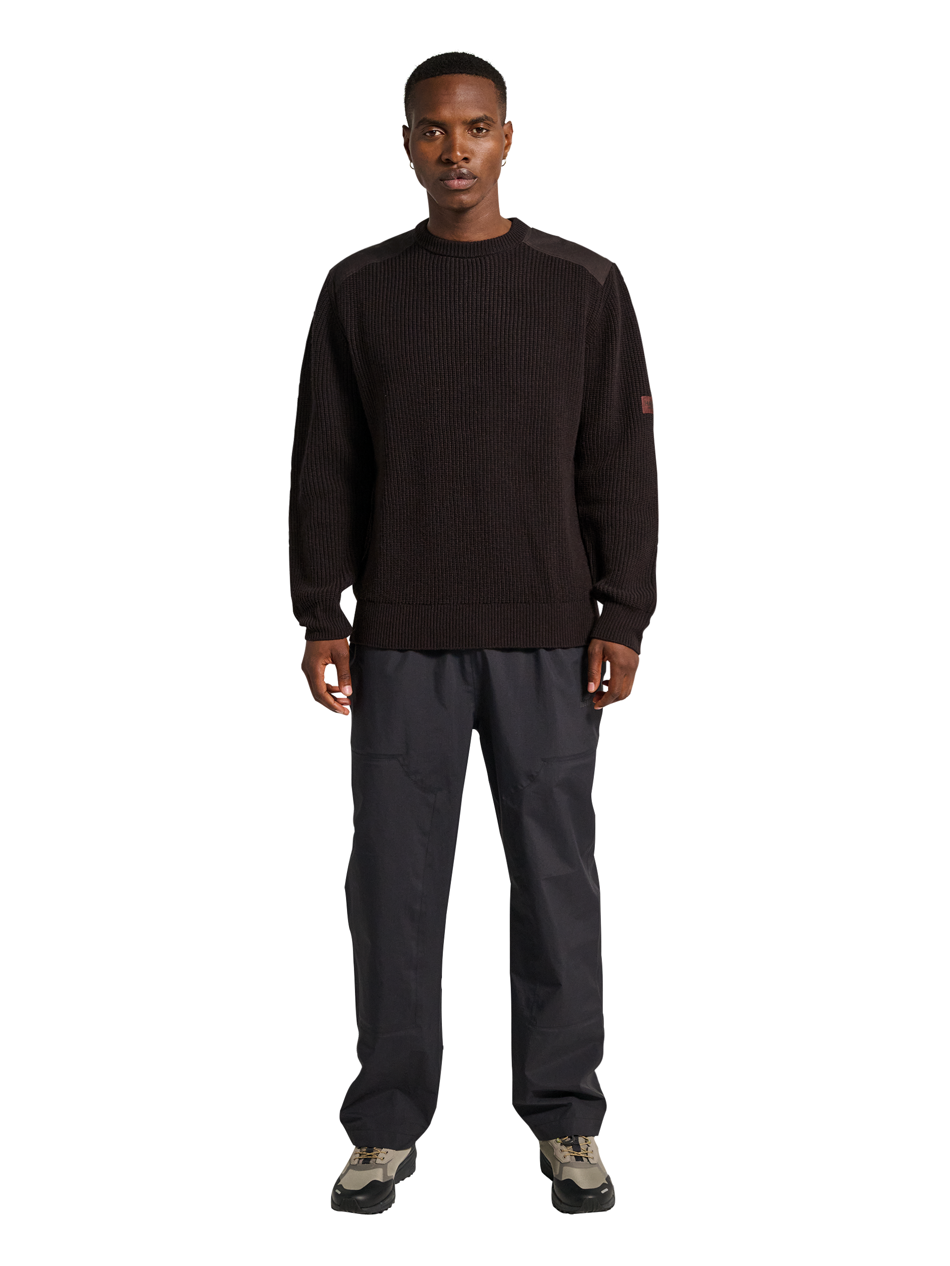 トップス Halo Wool Knit Pullover HALO HALO WOOL CREW KNIT - CHOCOLATE TORTE | newlinehalo.dk