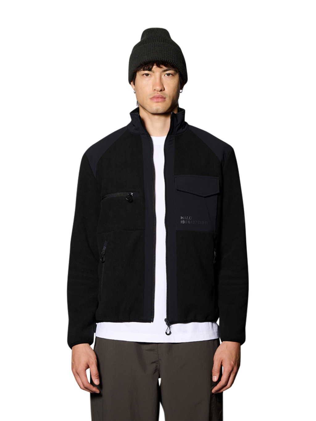 HALO PANELED FLEECE JACKET
