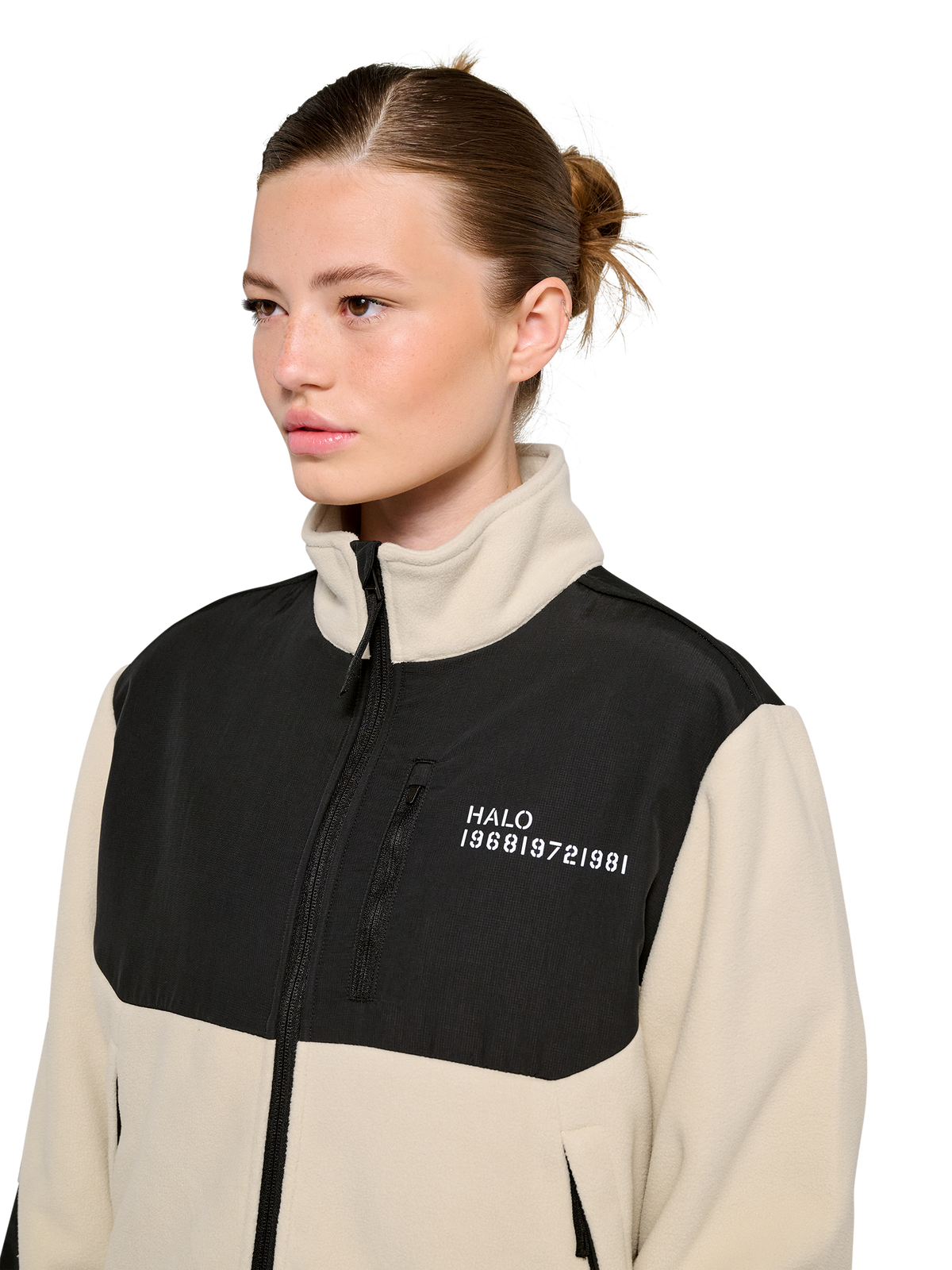 HALO BLOCKED ZIP FLEECE