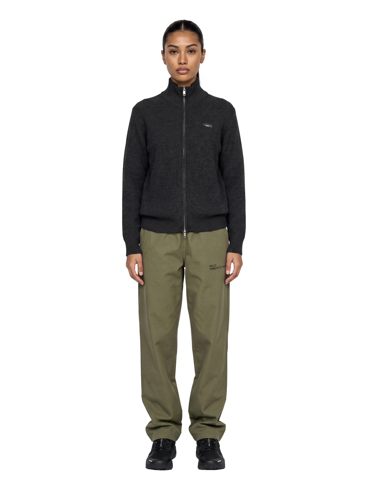 HALO UNIFORM FULL ZIP KNIT