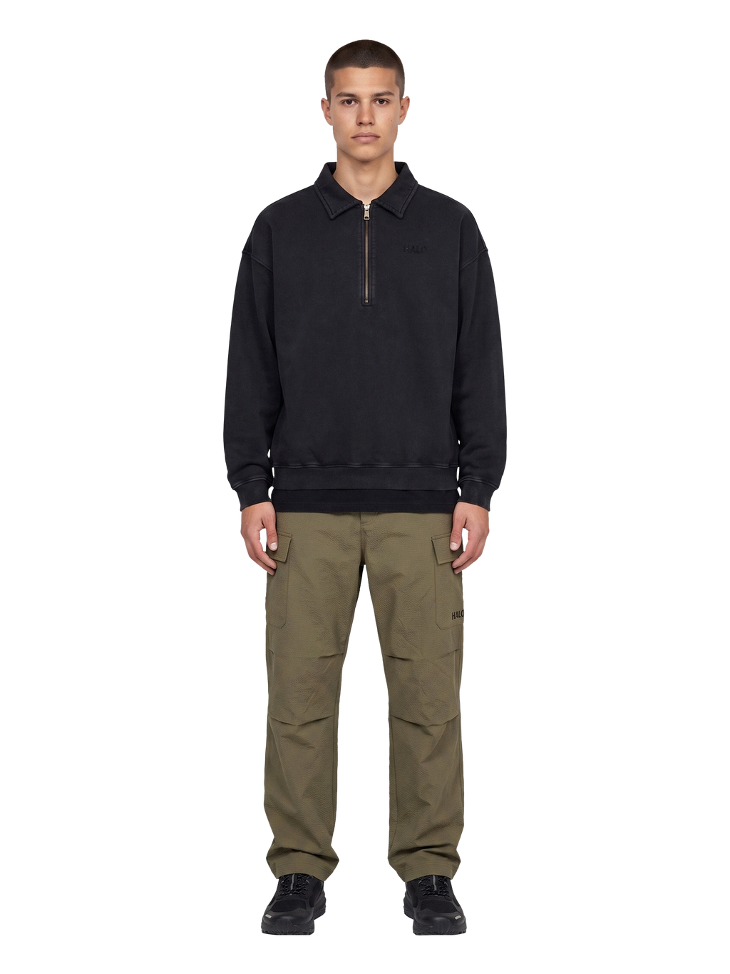 HALO BOXY POLO SWEAT