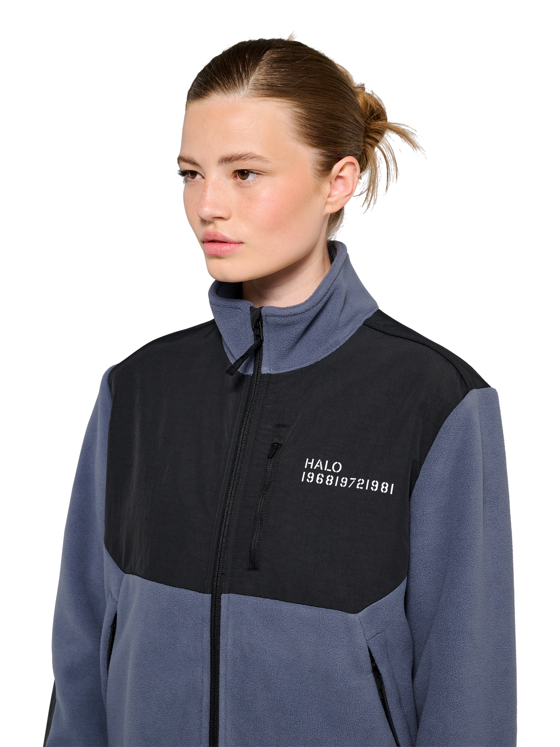 HALO BLOCKED ZIP FLEECE