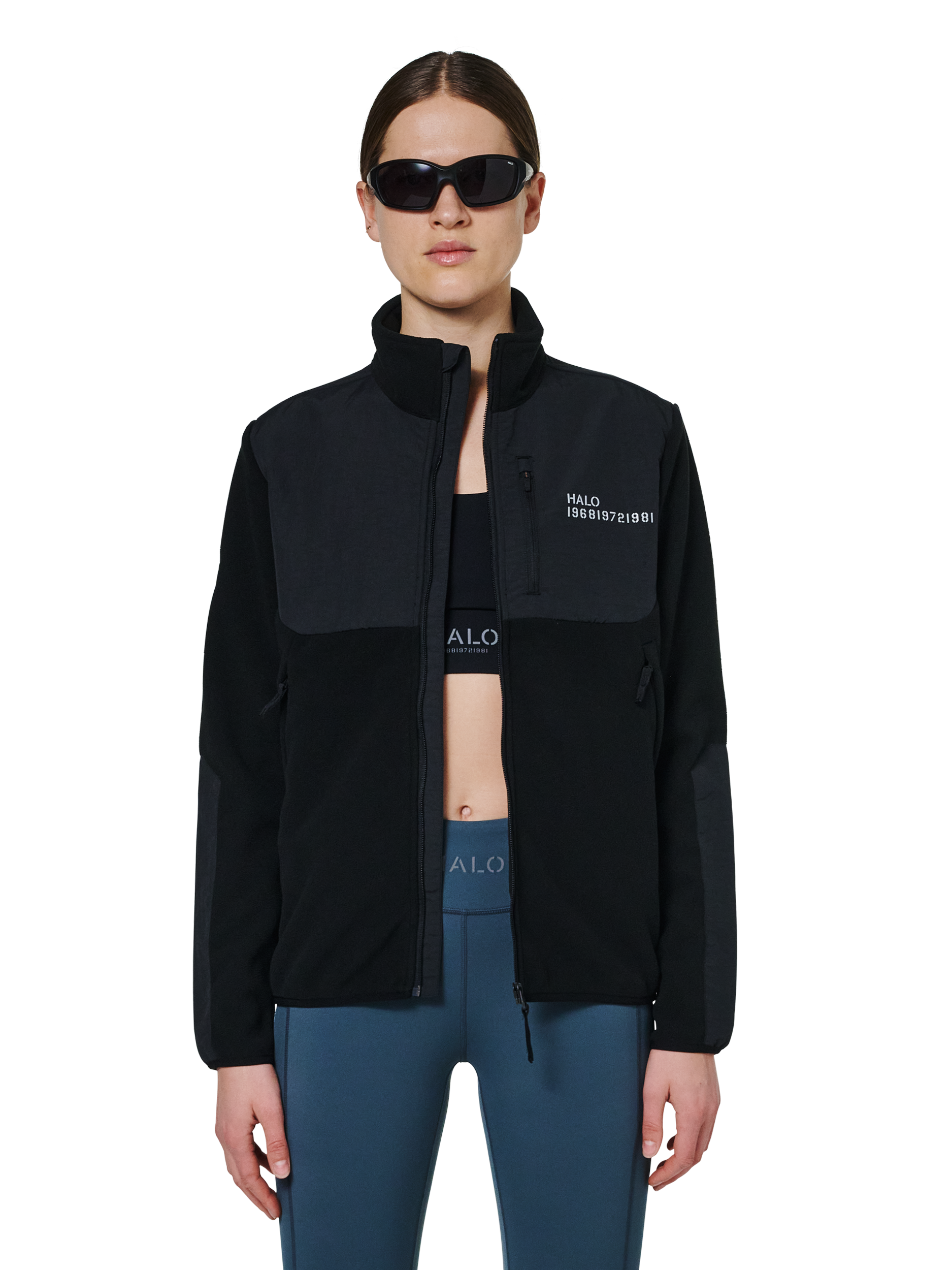 HALO BLOCKED ZIP FLEECE
